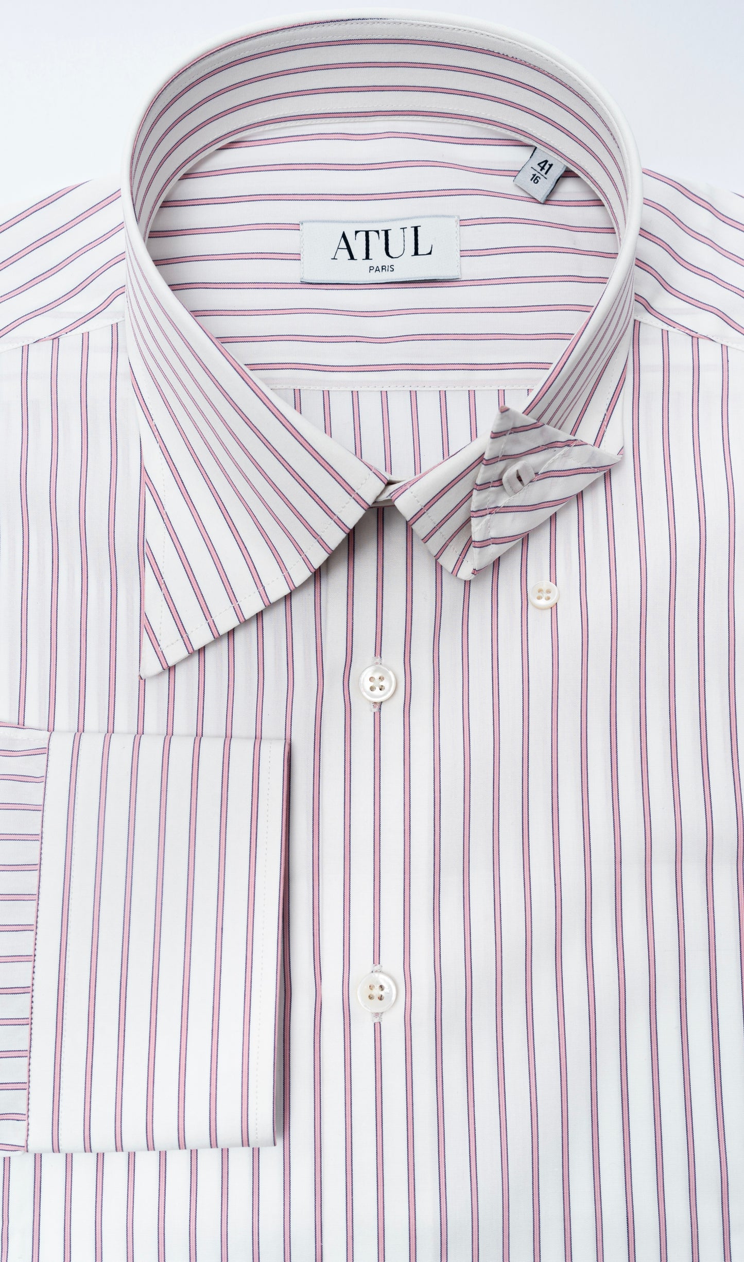 LA CHEMISE À RAYURES ROSES