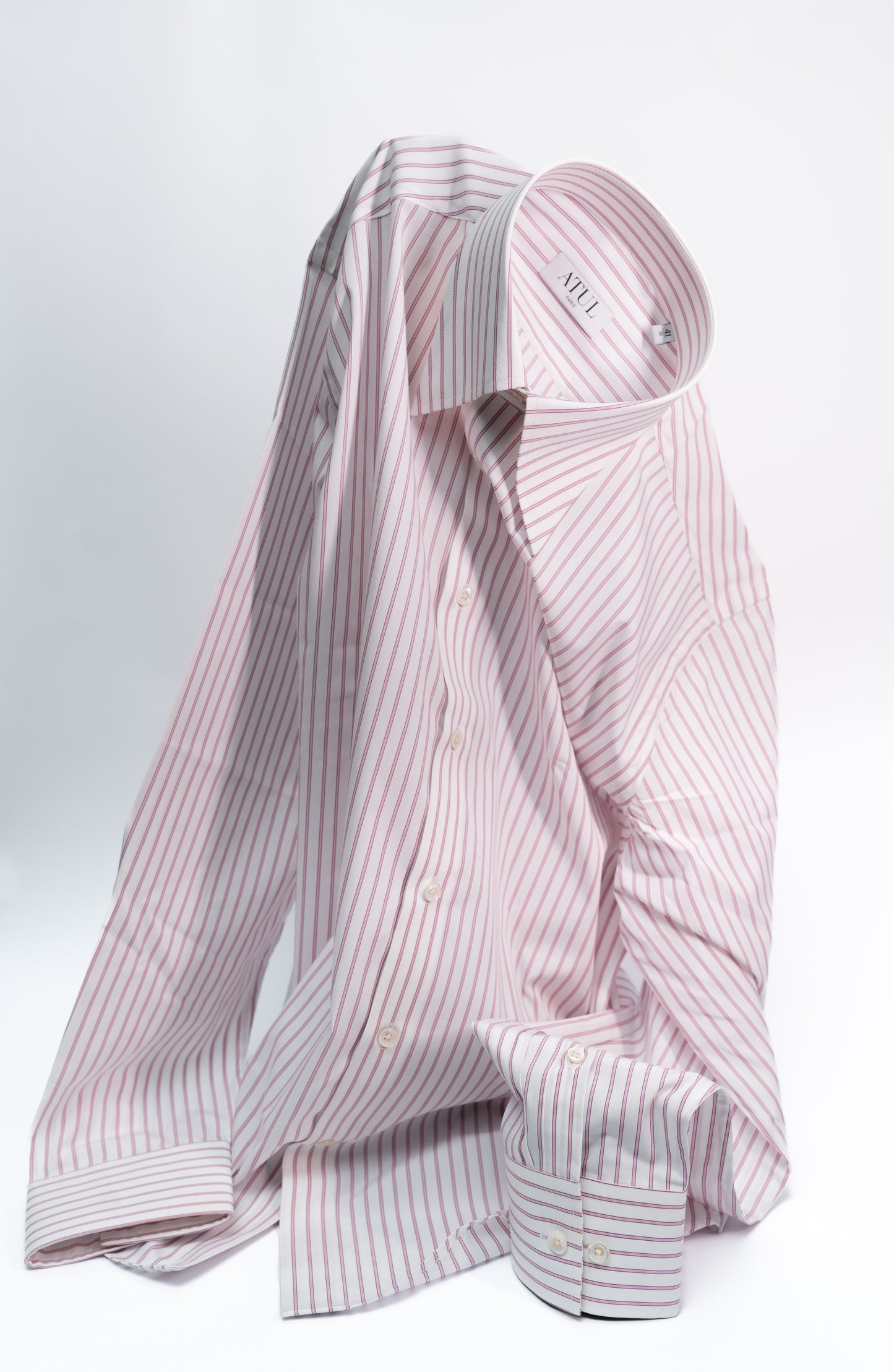 LA CHEMISE À RAYURES ROSES