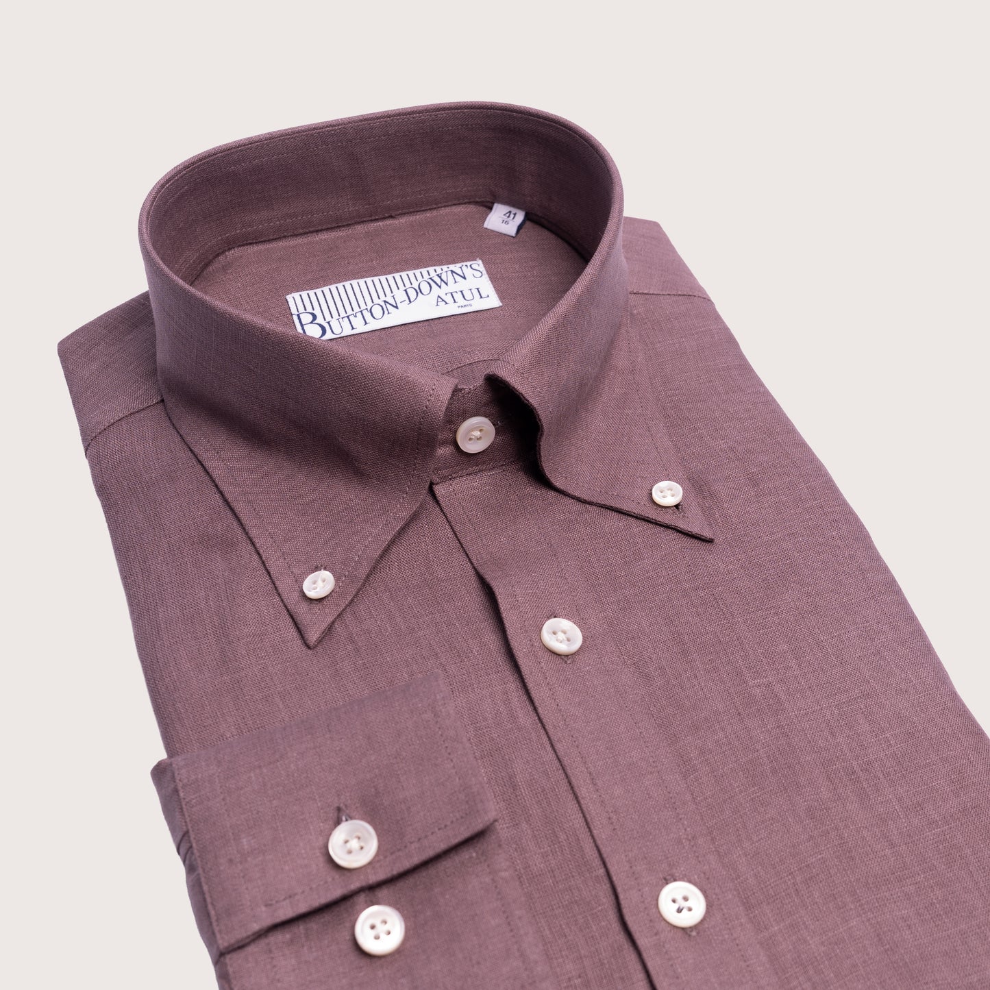 THE DUSTY MAUVE SHIRT - ATUL'S LINEN