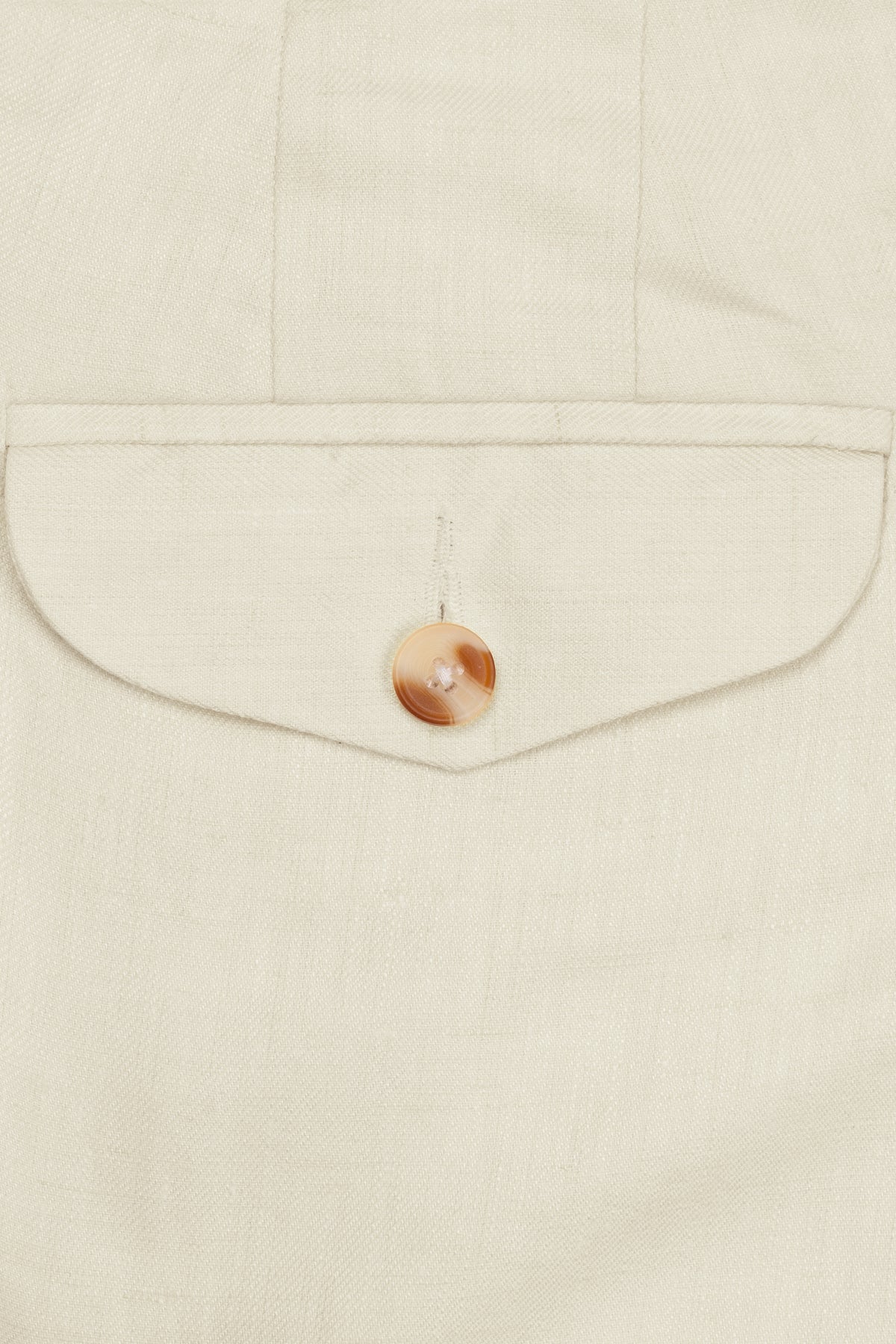 LE PANTALON VRAI COUPE DROITE EN LIN - IVOIRE