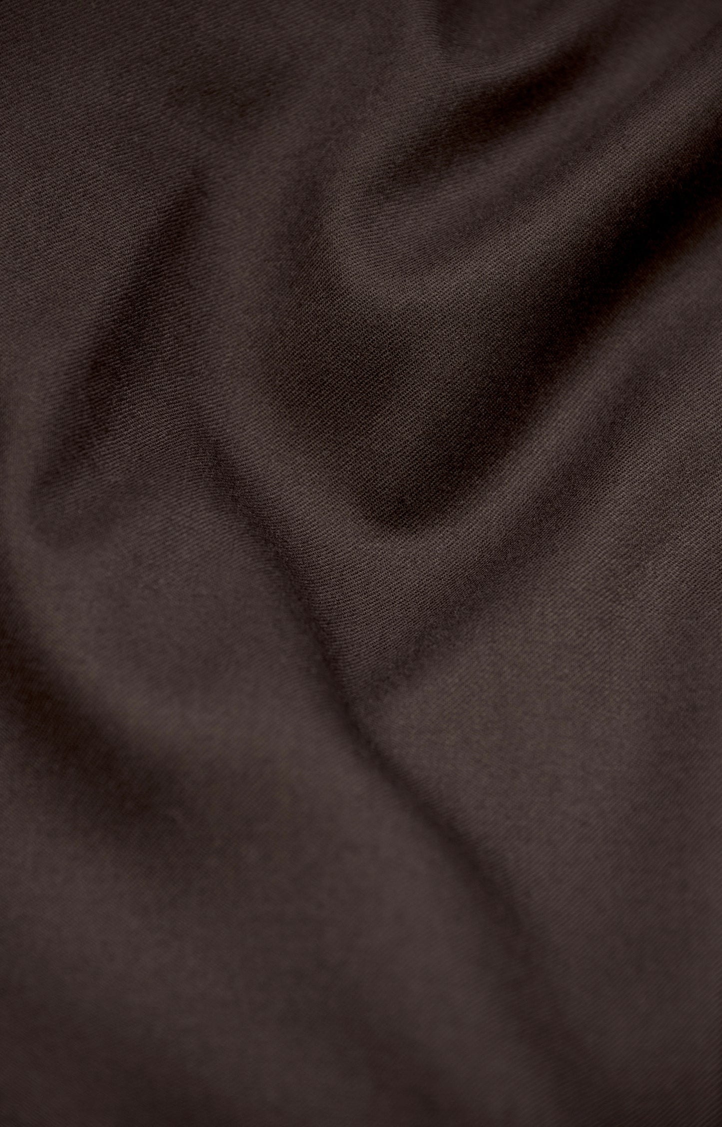 LE COSTUME CROISÉ EN LAINE & CACHEMIRE — MARRON CHOCOLAT