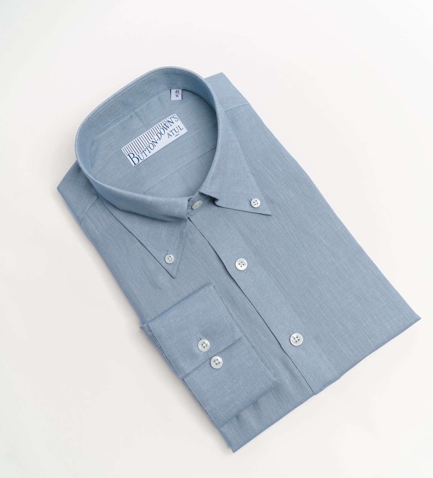 THE DUSTY BLUE SHIRT - ATUL'S LINEN