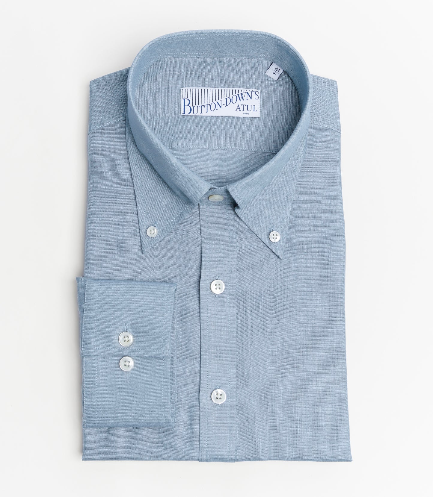 THE DUSTY BLUE SHIRT - ATUL'S LINEN
