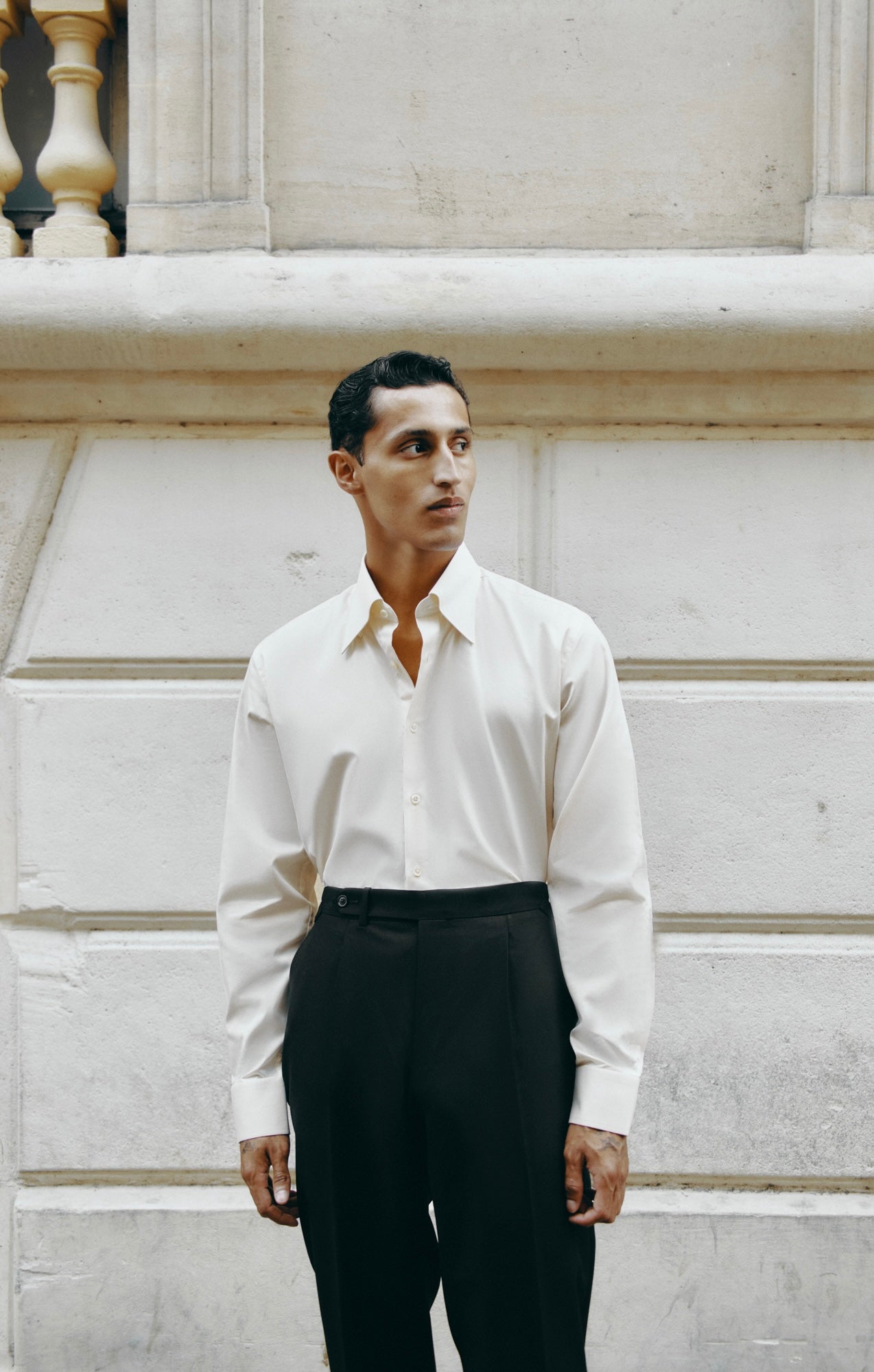 LA CHEMISE IVORIE EN TWILL