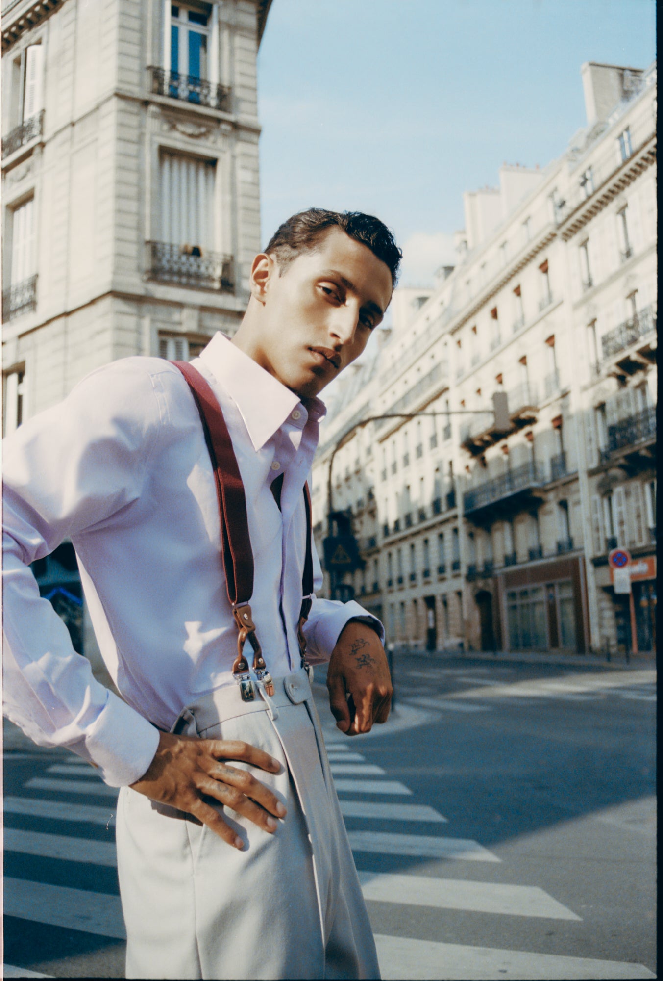 LA CHEMISE VIOLET CLAIR EN TWILL