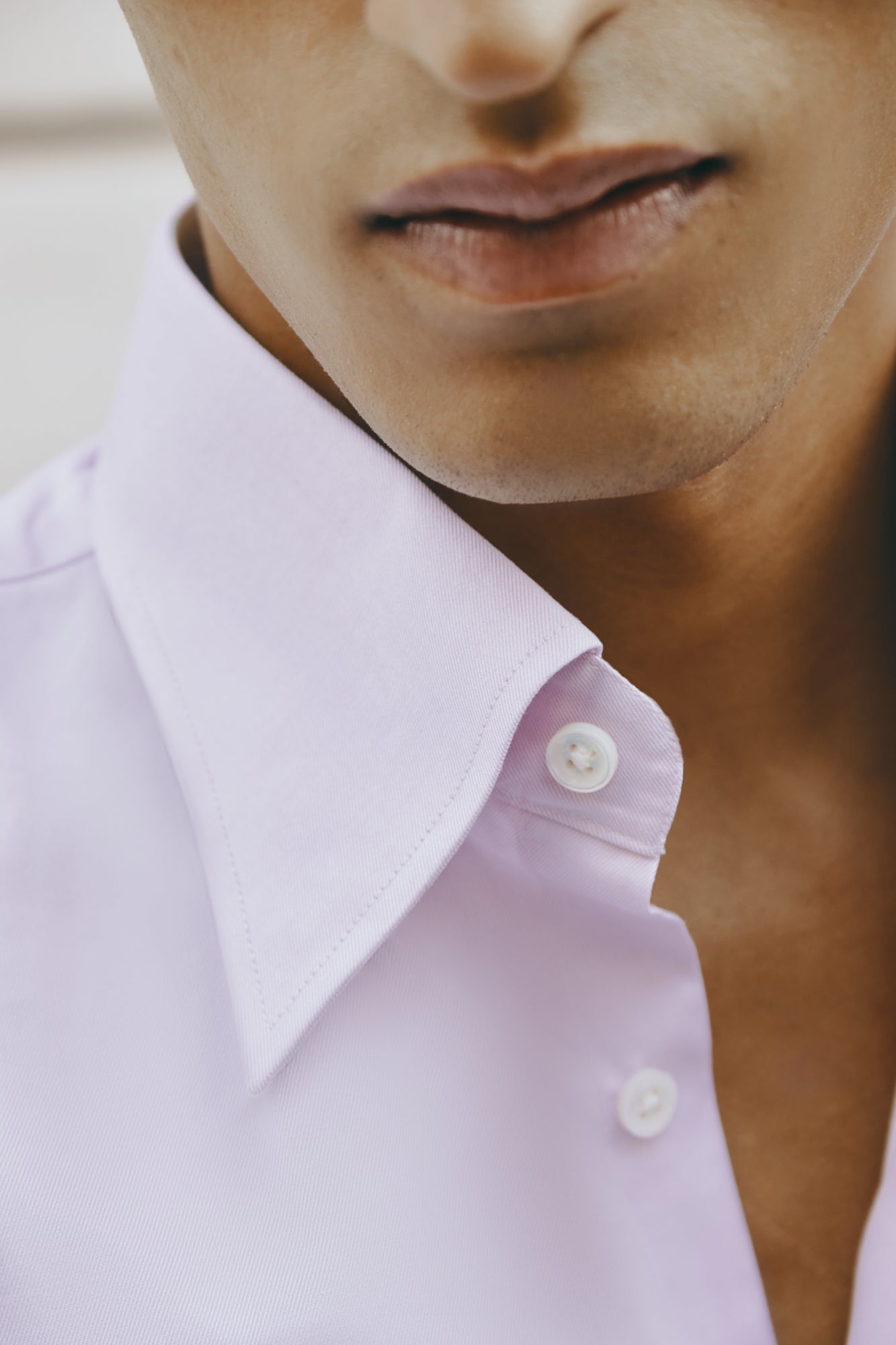 LA CHEMISE VIOLET CLAIR EN TWILL