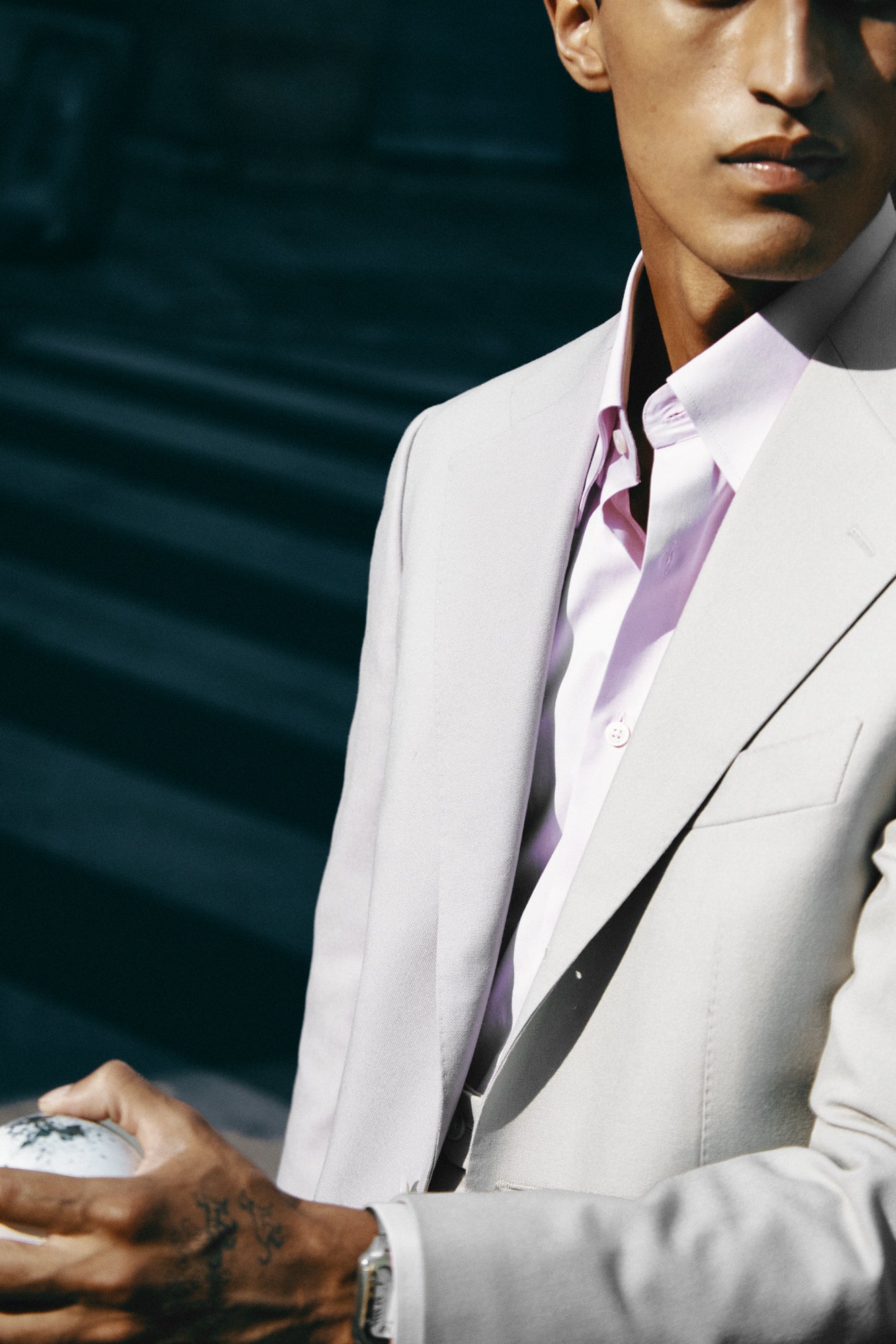 LA CHEMISE VIOLET CLAIR EN TWILL