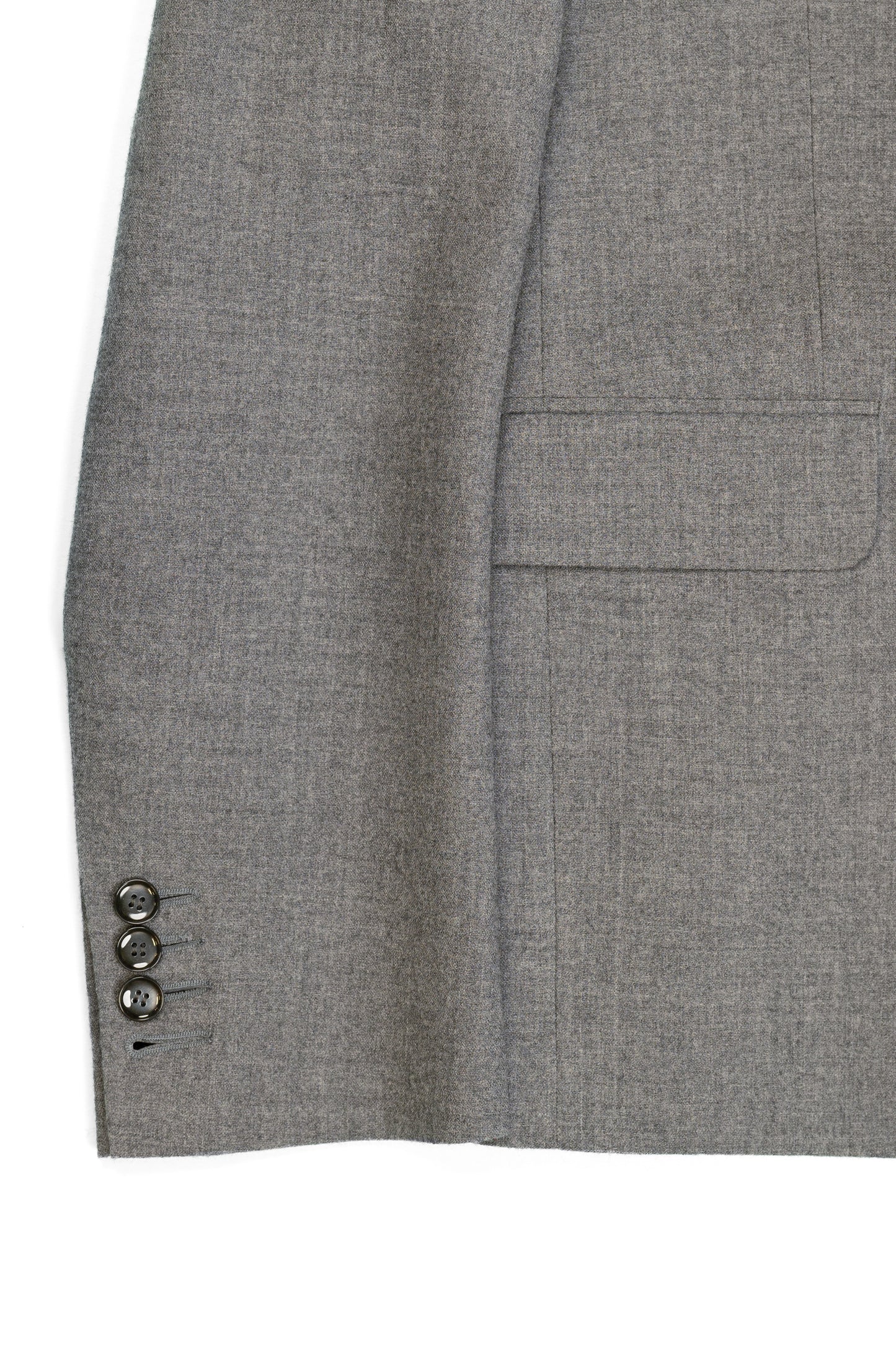 LE COSTUME DROIT EN LAINE ET CACHEMIRE - GRIS CLAIR