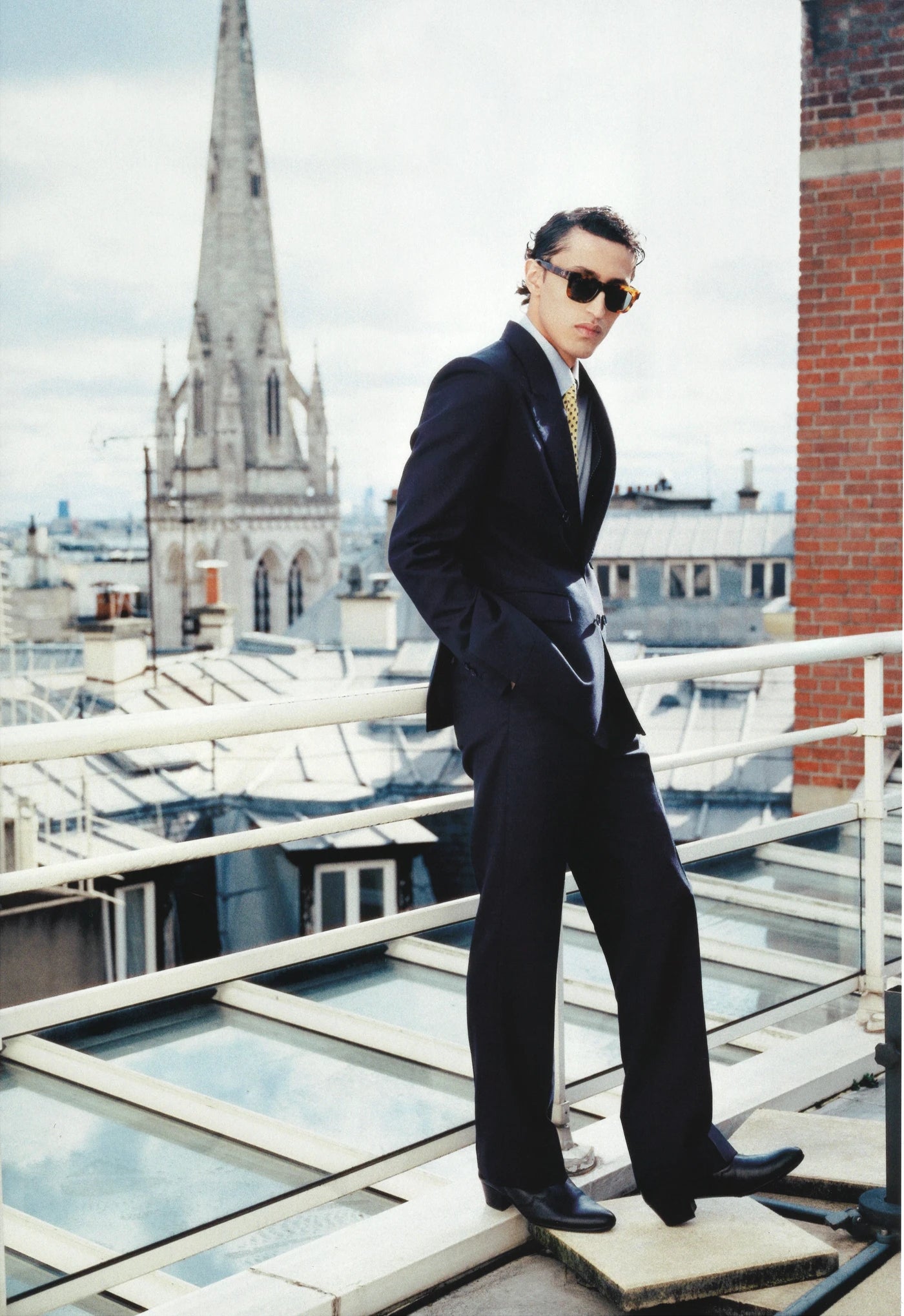 THE DOUBLE BREASTED FRESCO SUIT - NAVY BLUE