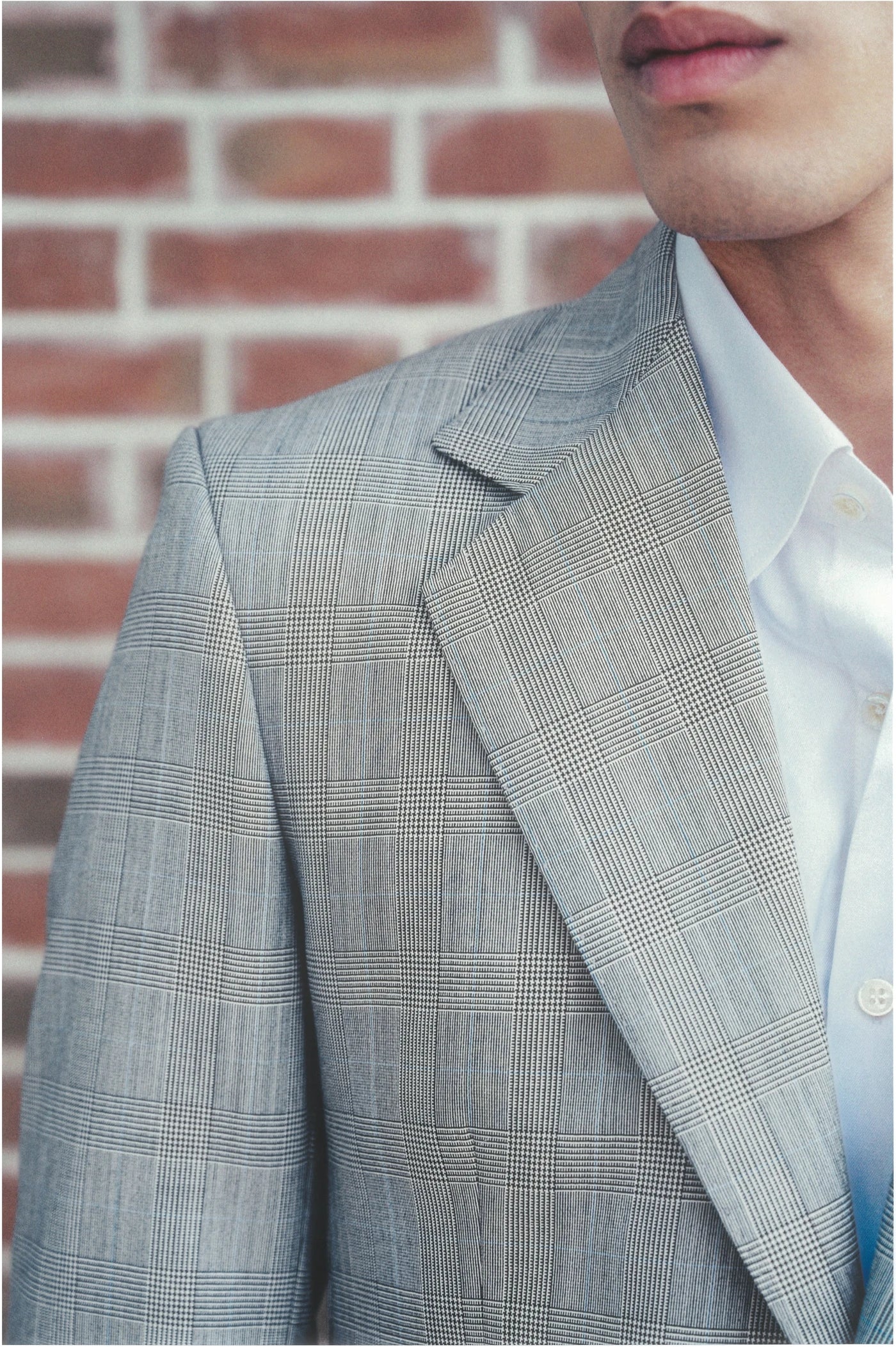 LE COSTUME DROIT EN LAINE SUPER 150’S — PRINCE-DE-GALLES GRIS