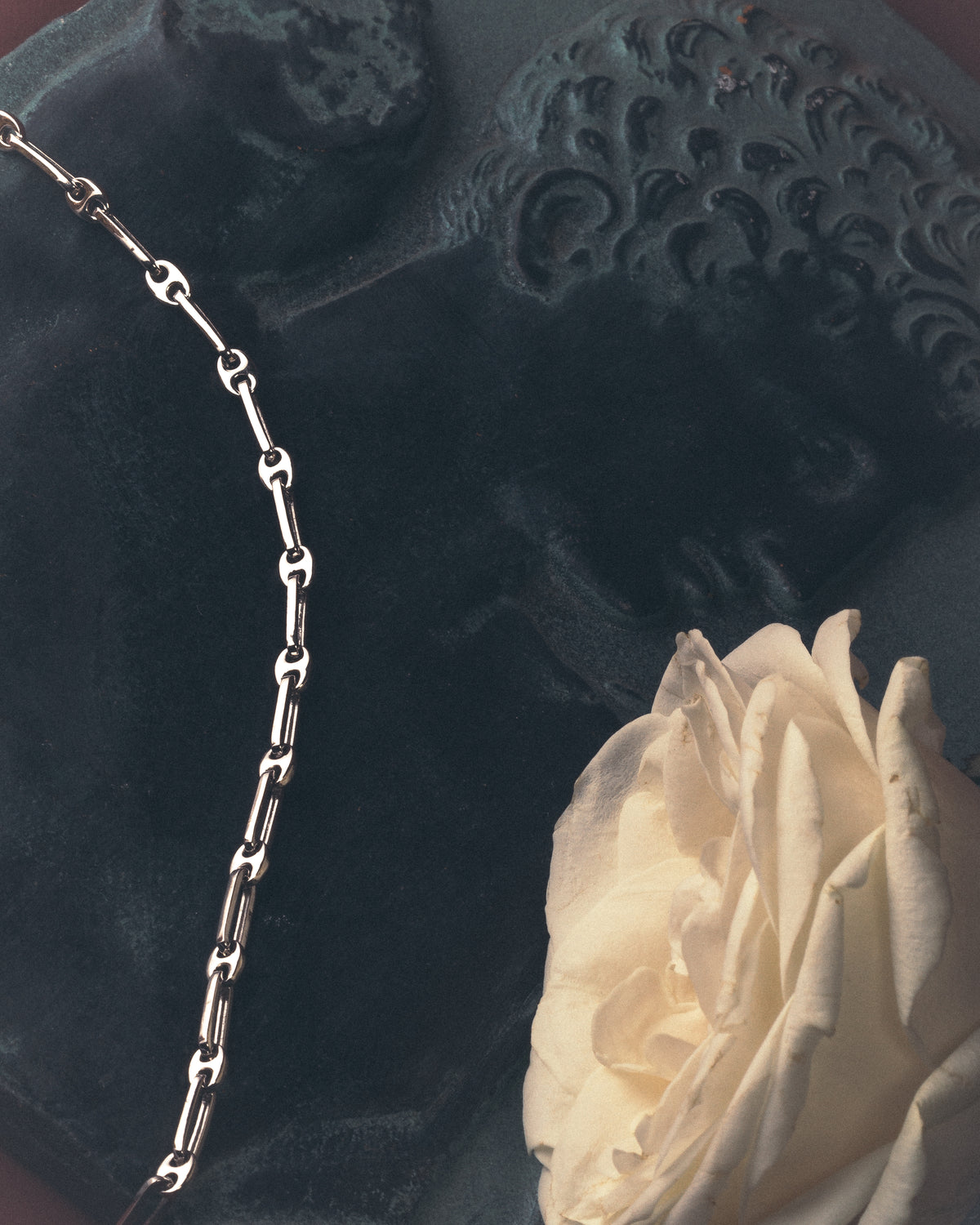 THE FANCY PAPER CLIP CHAIN NECKLACE - RHODIUM PLATED (LAUNCHING SOON)