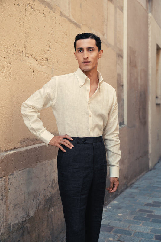 THE IVORY SHIRT IN LINEN