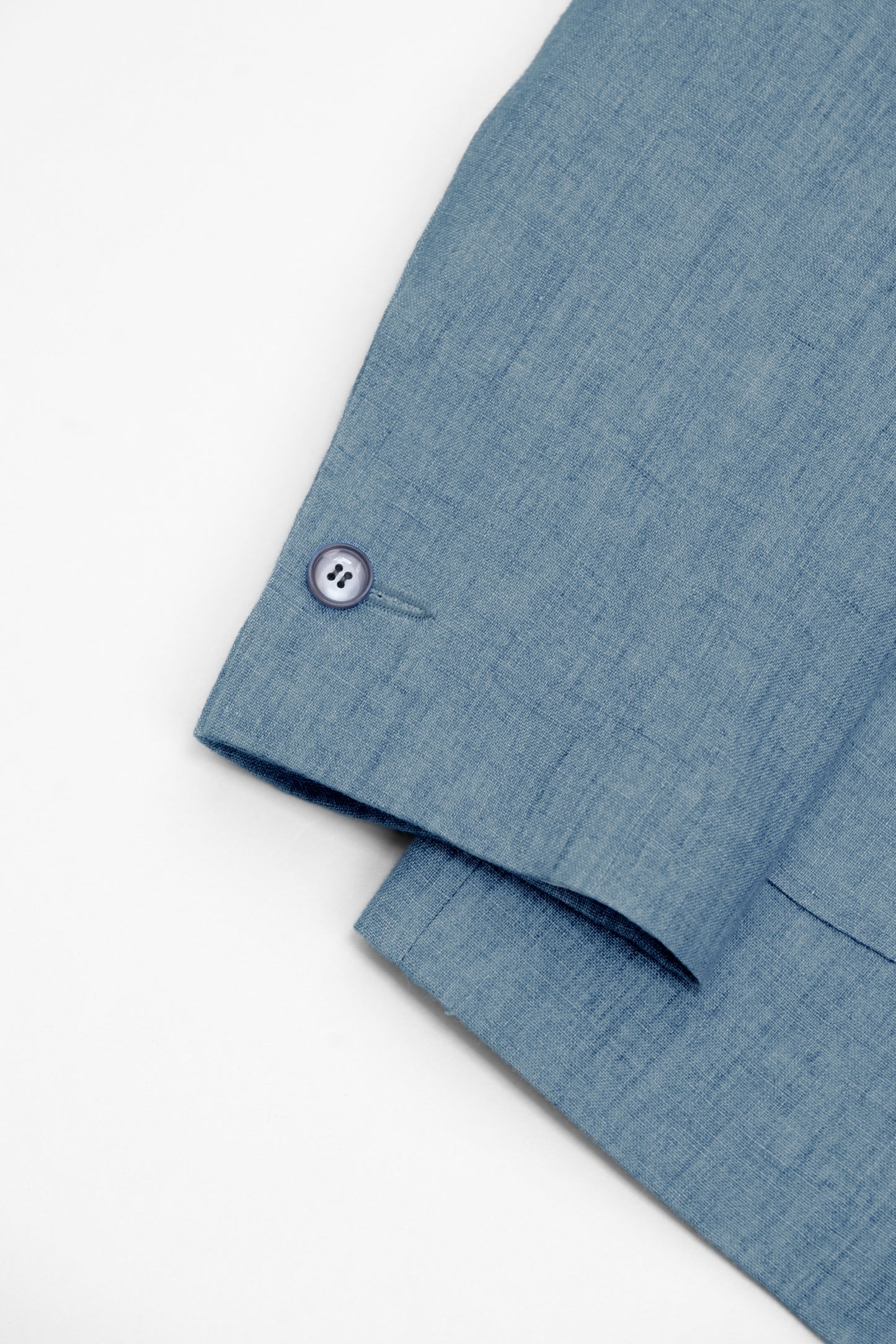 THE SINGLE-BREASTED JACKET IN LINEN - SKY BLUE
