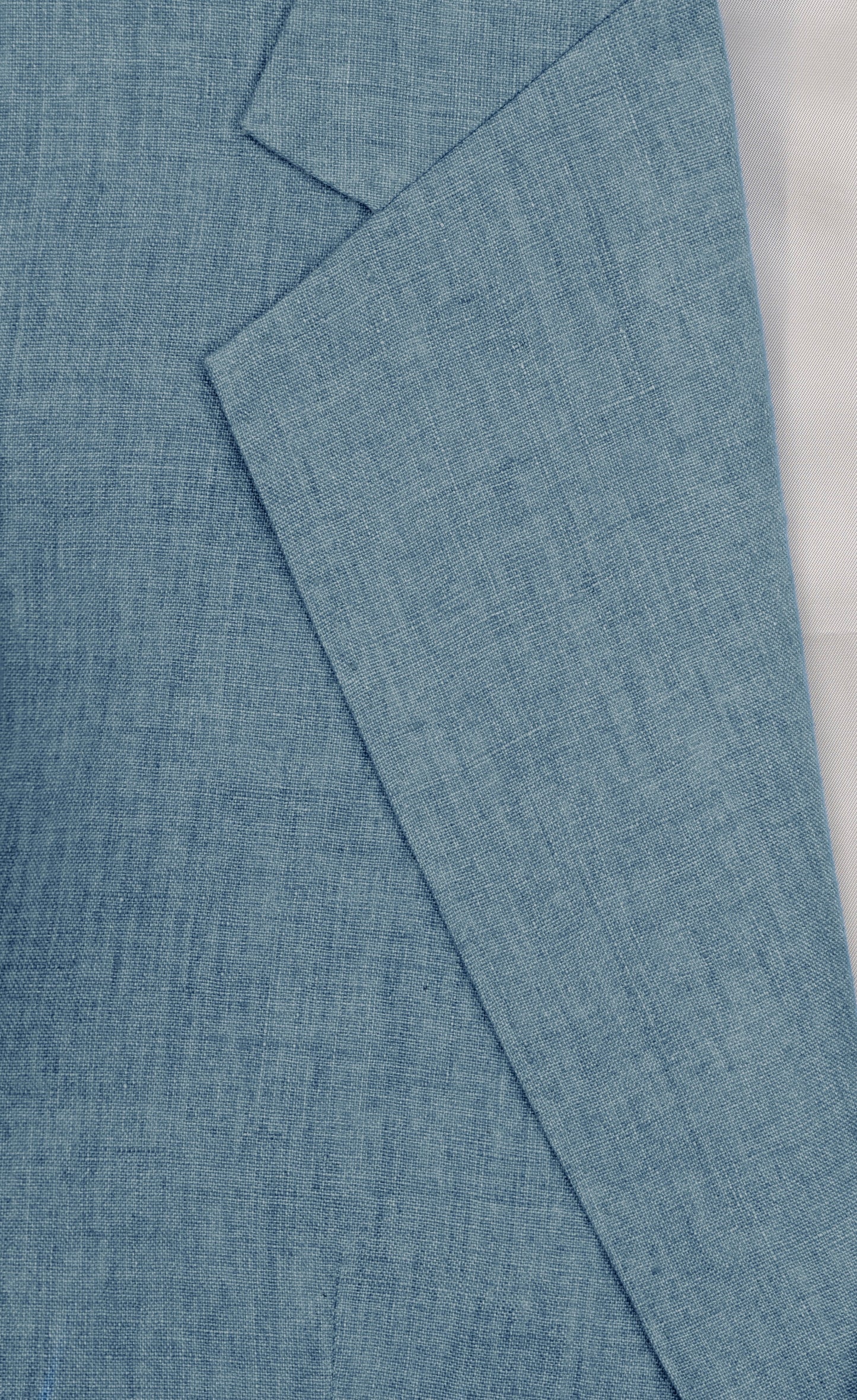 THE SINGLE-BREASTED JACKET IN LINEN - SKY BLUE