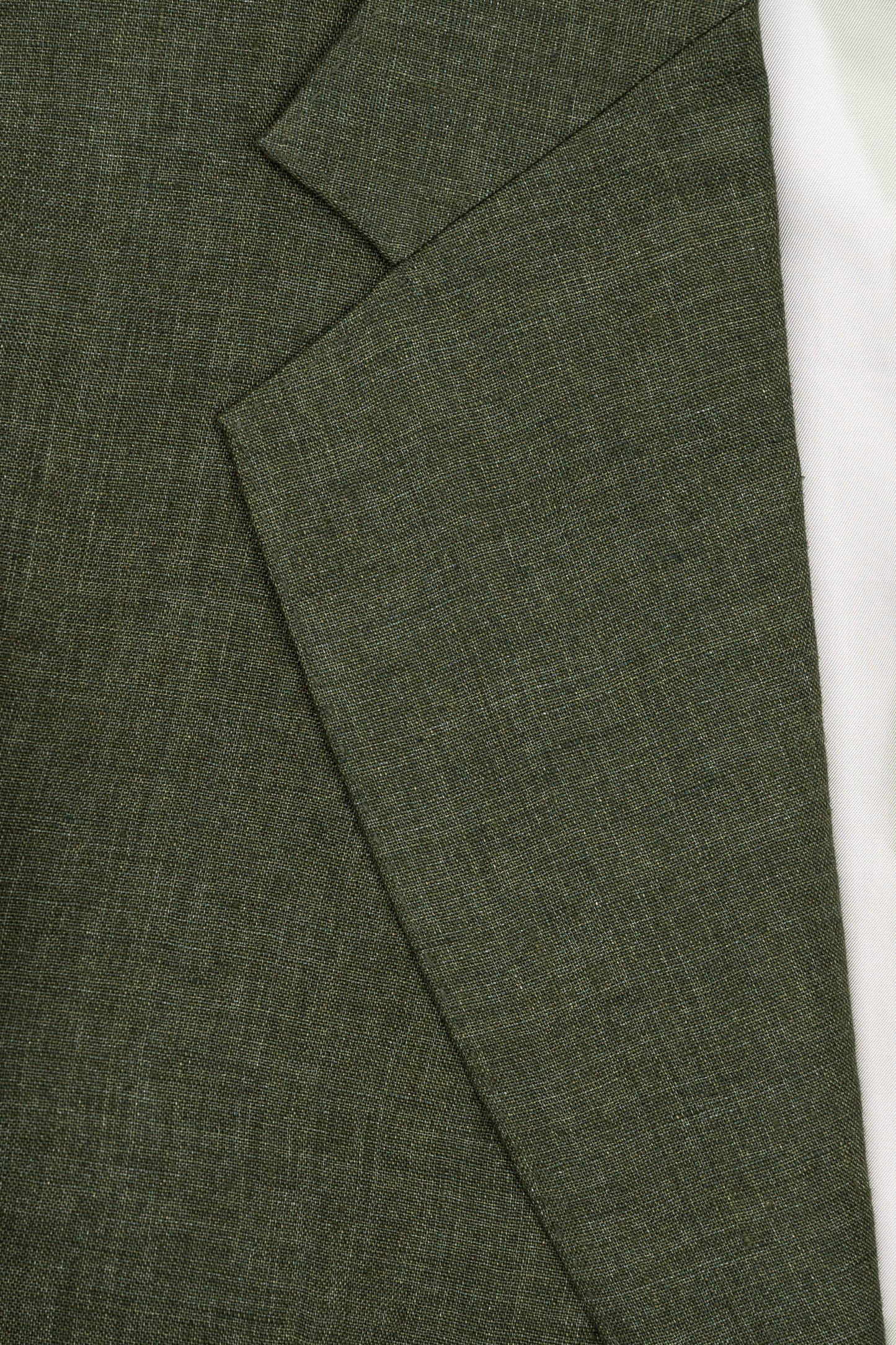 THE SINGLE-BREASTED JACKET IN LINEN - LODEN GREEN