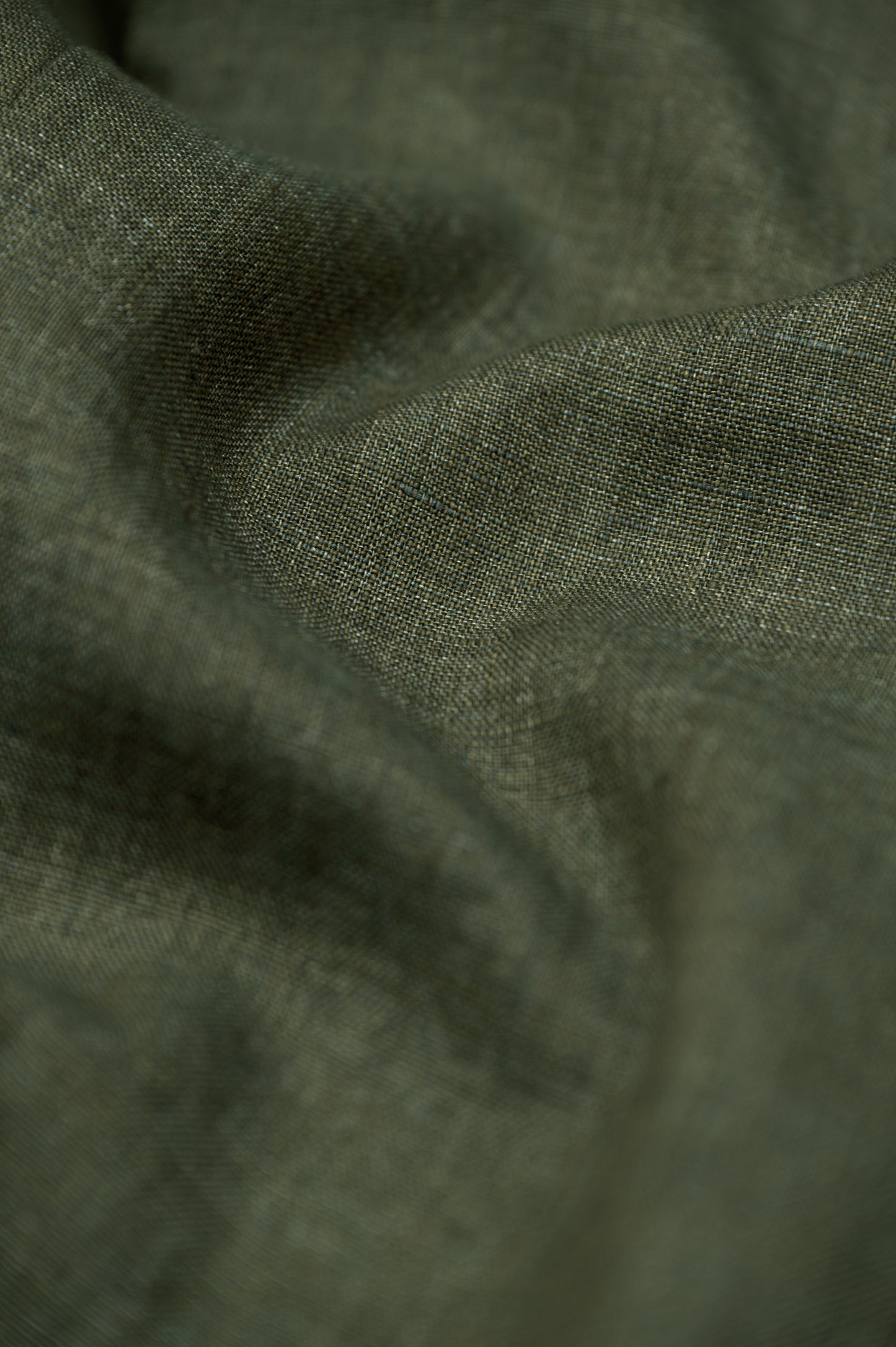 THE SINGLE-BREASTED JACKET IN LINEN - LODEN GREEN