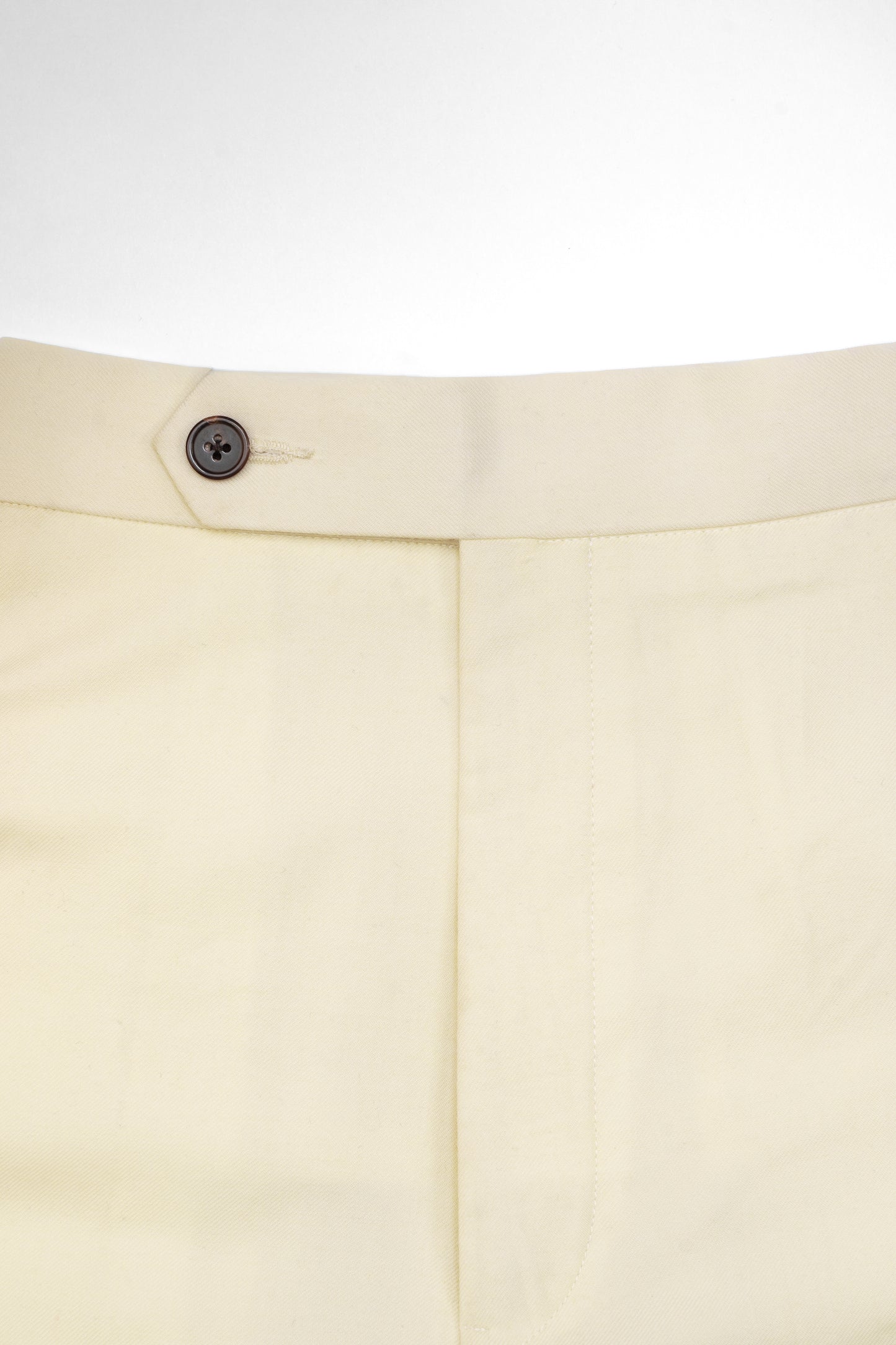 THE STRAIGHT CUT TROUSERS IN TROPICAL WOOL - IVORY