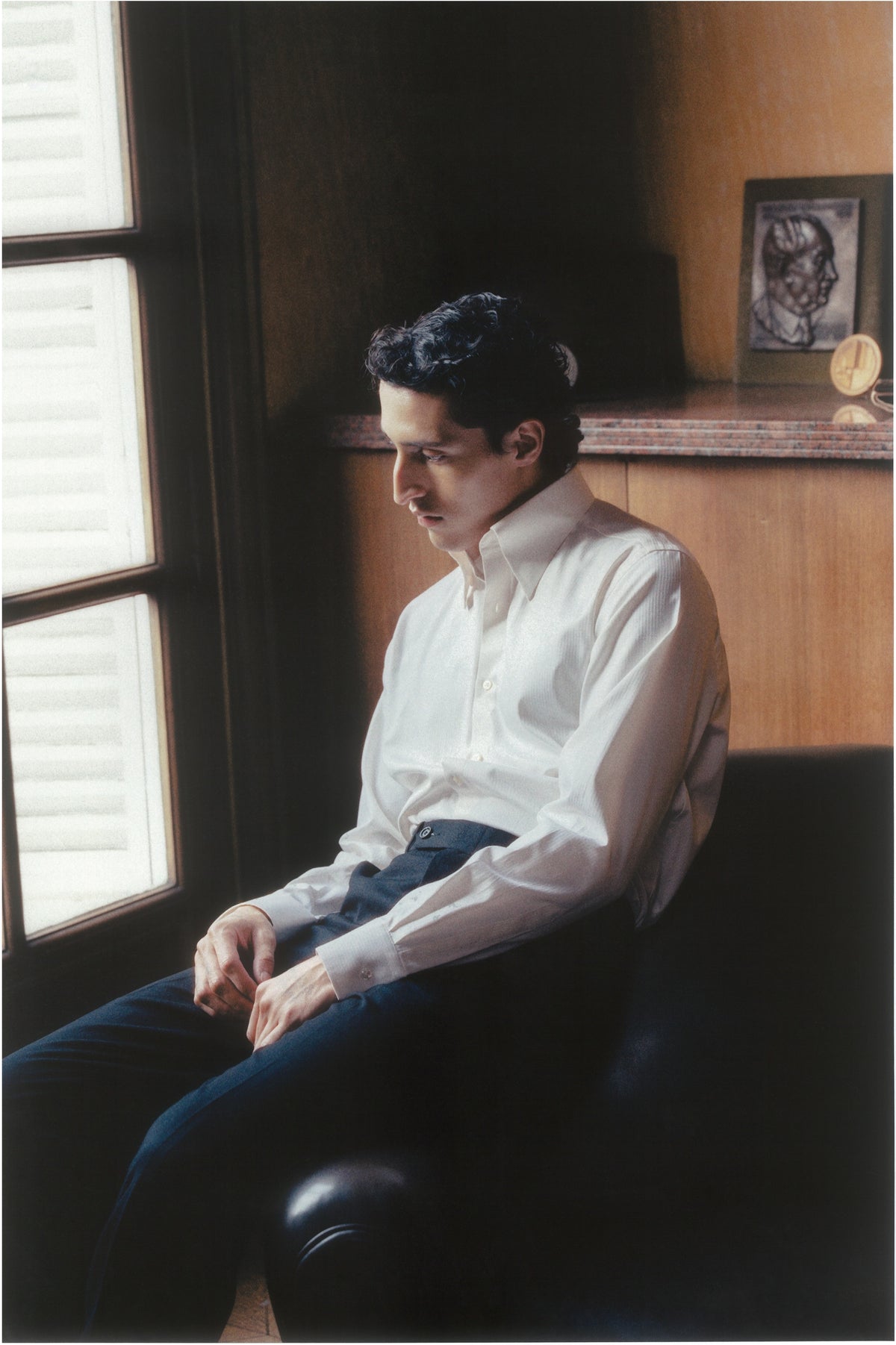 THE IVORY SHIRT IN HERRINGBONE TWILL
