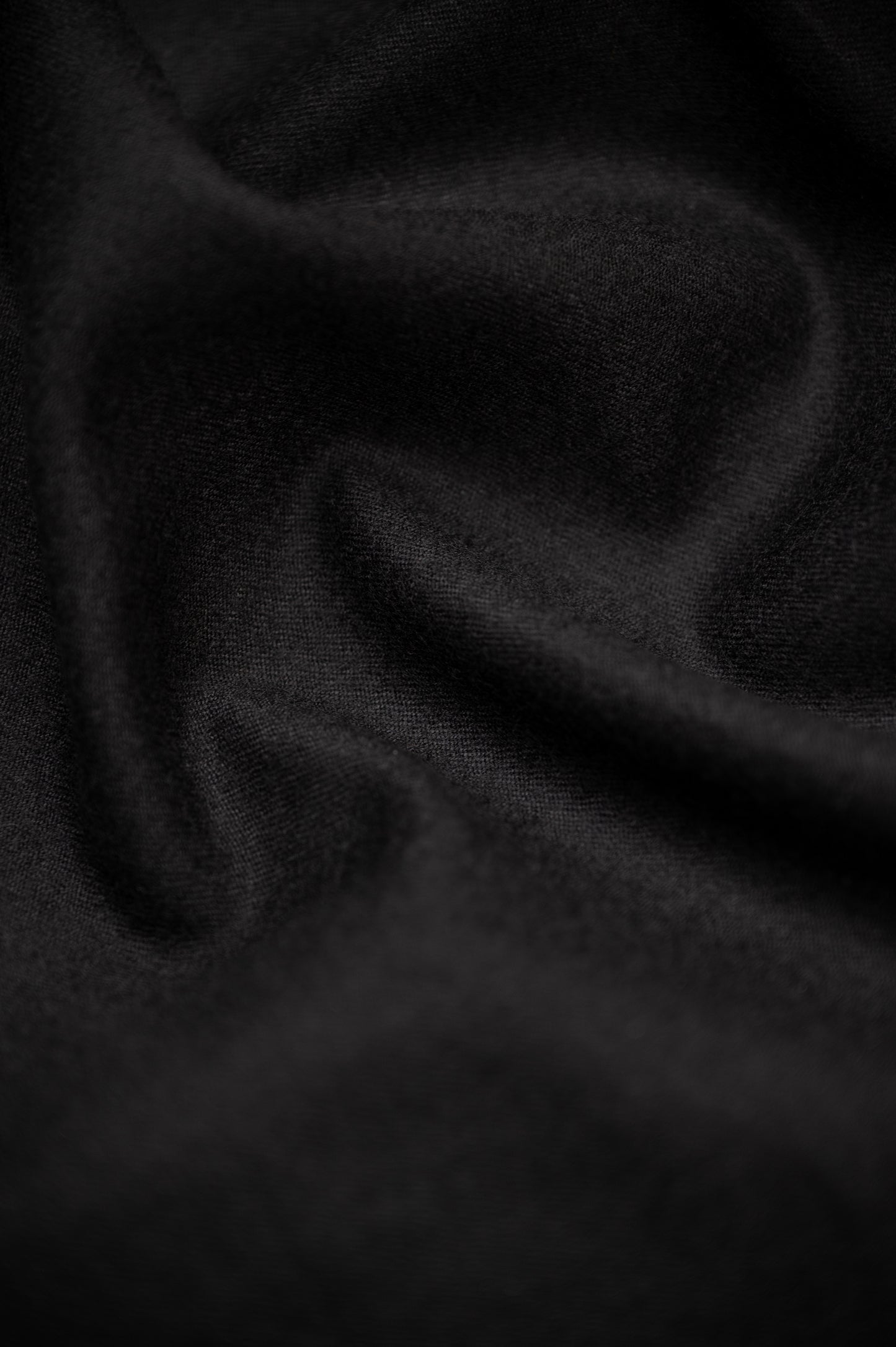 THE TRUE STRAIGHT CUT TROUSERS IN WORSTED WOOL - BLACK