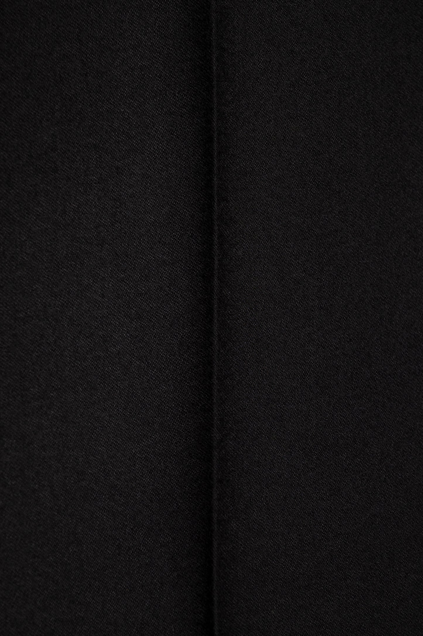 THE TRUE STRAIGHT CUT TROUSERS IN WORSTED WOOL - BLACK