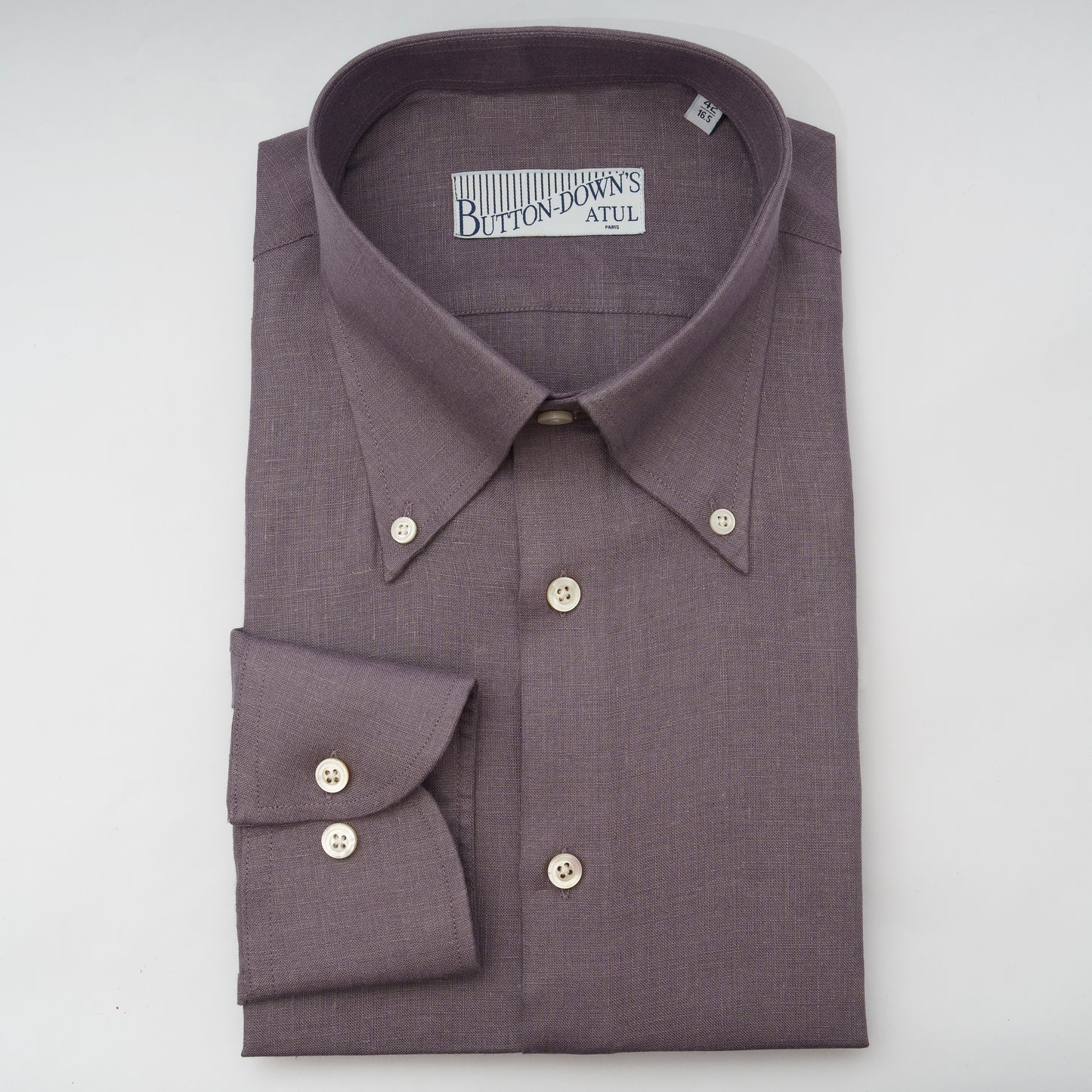 THE MAUVE SHIRT IN LINEN