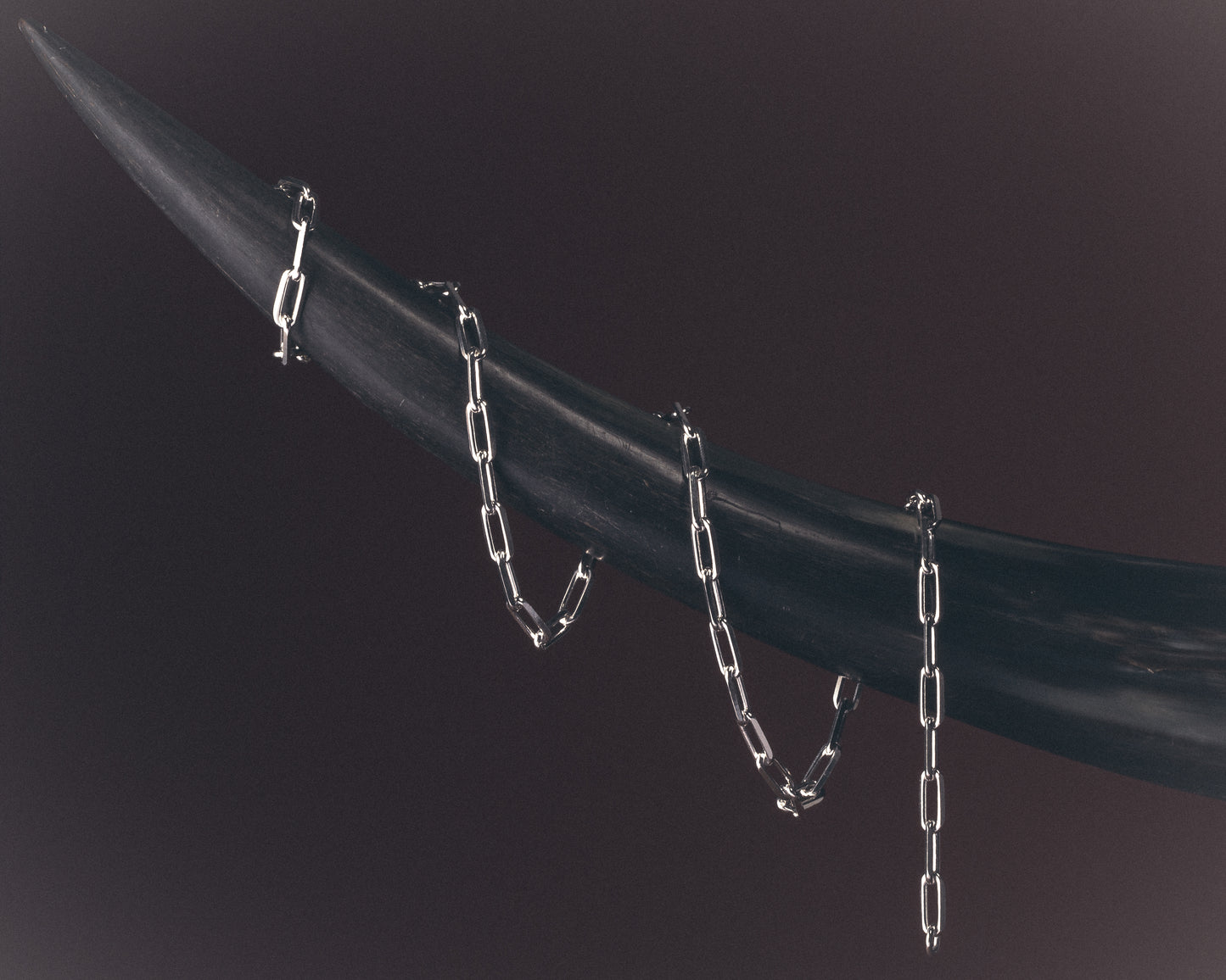 THE PAPER CLIP CHAIN NECKLACE - RHODIUM PLATED (LAUNCHING SOON)